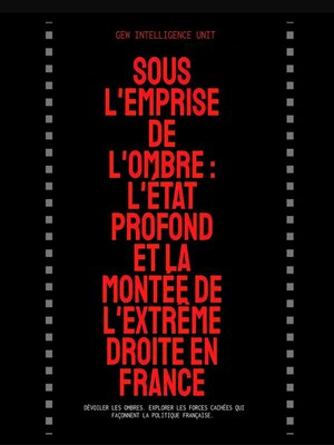 cover image of SOUS L'EMPRISE DE L'OMBRE